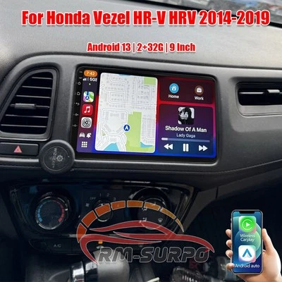 fit for Carplay Android GPS Car Stereo Radio For Honda Vezel HR-V HRV 2014-2019 - Image 1 of 4