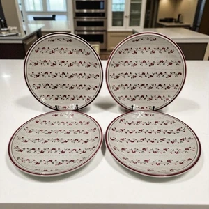 4 Newcor Regency Williamsburg Stoneware Dinner Plates Japan American Country - Picture 1 of 7