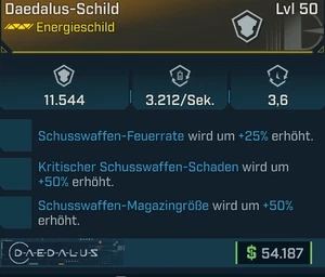 (PC,Xbox,PS) Borderlands 4 - Modded Daedalus Shield (Energy Shield) - Bild 1 von 1