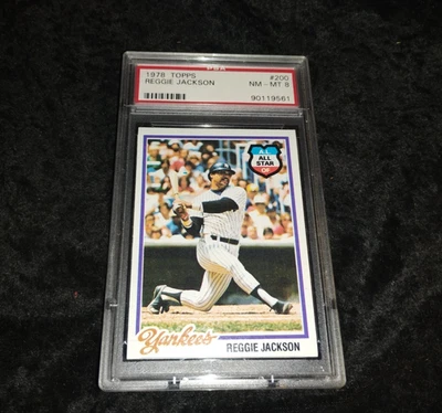 Reggie Jackson 1978 Topps #200 PSA 8 Foto 1 de 2