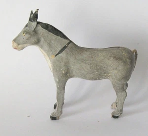 Antiguo alemán Putz Erzgebirge palo pierna burro corral arte popular americano granero - Imagen 1 de 3