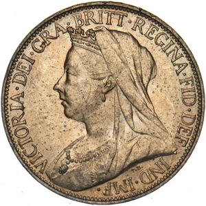 1896 Farthing - Victoria British Bronze Coin - Superb - Picture 1 of 2