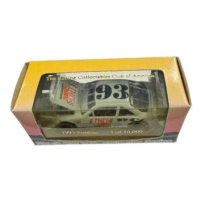RCCA 1/64 Scale #93 Club Gift Car Action Pontiac Grand Prix Stock Car 1993 - Image 1 of 3