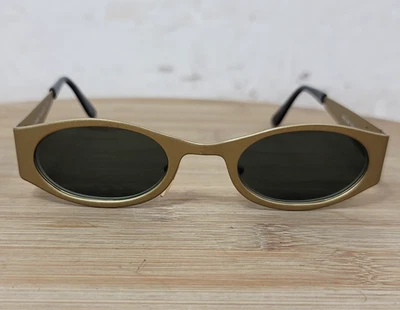 Vintage Gianni Versace Mod. Gafas de sol S 99 Col. 86 M ojo de gato doradas Italia Foto 1 de 4