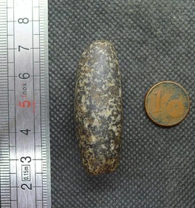 44mm Perle Gneiss Granit Afrique Mali Niger Bijou Ancien Collier African Bead Q1 - Imagen 1 de 6