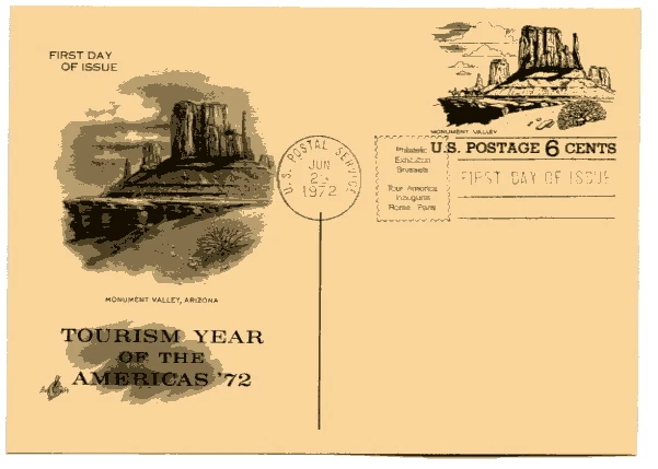 UX62 Monument Valley, Tourism, ArtCraft,  FDC - Image 1 of 1