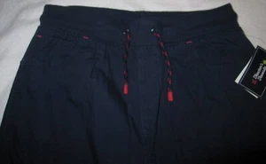 GYMBOREE Teacher's Favorite Red Adjustable Waist Navy Lined Pants Girls 12 NWT - Picture 1 of 6