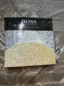 Neu in Verpackung Hugo Boss Boss Eclipse Gelb Blau King/Groß Bettwäscheset 3-teilig - Bild 1 von 8