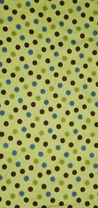 Polka Dot Fabric Donna Wilder “Topsy Turvy” Yellow Green Fabric Trad. 6.5 yards