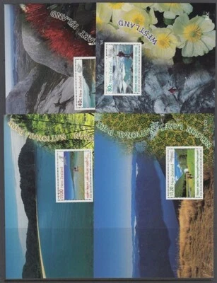 NEW ZEALAND 1999 SET (x7) MINT MNH M/S's ex SOUV. BOOKLET SCENIC WALKS (ID:PB04) - Image 1 of 2