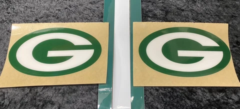 Green Bay Packers football helmet decals Highest Quality 20 Mil Full Size Cover
