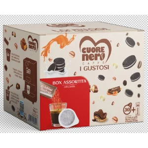 CUORE NERO BOX CIALDE ASSORTITA 32 PZ GUSTOSI - Foto 1 di 1