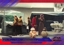 Star Wars Last Jedi Series 2 PURPLE PARALLEL BASE Card #34 / POE AND THE ADMIRAL