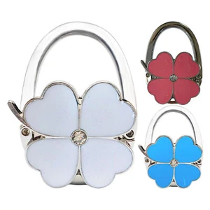 Portable Foldable Folding Zinc Alloy Purse Handbag Hook Hanger Bag Holder - Picture 1 of 13