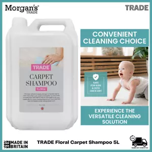 TRADE Pet Carpet Shampoo Cleaning Floral Scent 5L Powerful Cleaner Child Safe - Picture 1 of 9