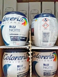 1 pz Coloreria Italiana Colorante per Tessuti Blu Notte Scarta & Colora 350gr - Foto 1 di 1