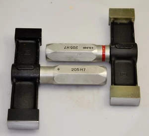 205 mm H7 +0.0 +0,046 * Smooth Plug Gage * Go No-Go * JSATool - Swiss - Picture 1 of 3