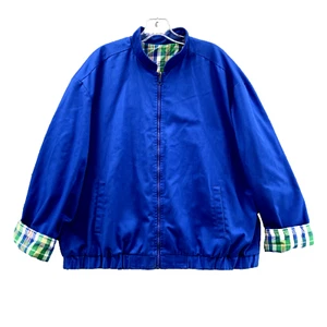 Vintage Pendleton Bomber Jacket Men XL Knockabouts Reversible Blue Plaid USA 90s - Picture 1 of 9