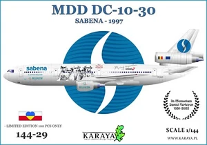 Karaya 144-29 1/144 MDD DC-10-30 SABENA plastic kit - Picture 1 of 4