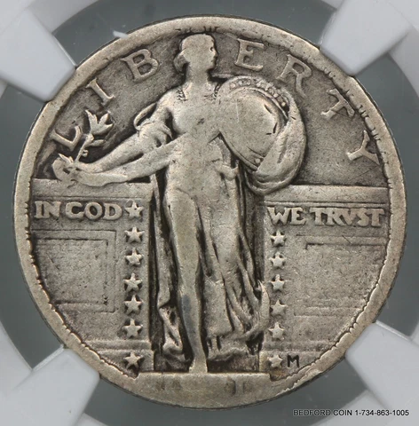 KEY DATE NGC VG10 1921 STANDING LIBERTY SILVER QUARTER 25c    (BC10) Cover