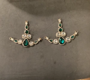 Decoraciones de cristal para chanclas - verde esmeralda - Imagen 1 de 1