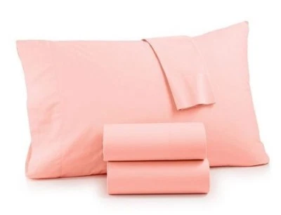 Whim by Martha Stewart Collection Vintage Washed 4-Piece King Sheet Set Blush - Image 1 of 3