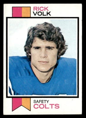 Rick Volk 1973 Topps Card #105 Baltimore Colts - Image 1 of 2