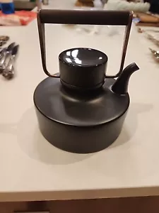 Teiera nera opaca porcellana tapio Erkkala di pentola Rosenthal vintage metà secolo - Foto 1 di 8