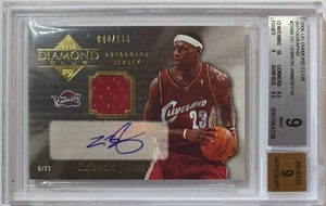 2006 UD Diamond Club Lebron James PATCH AUTO /110 Autograph - BGS 9 (POP 1) - Picture 1 of 4
