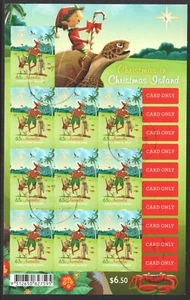 AUSTRALIA CHRISTMAS ISLAND 2017 $0,65 CHRISTMAS RUDOLF S/A HOJA DE RECUERDO U... - Imagen 1 de 1