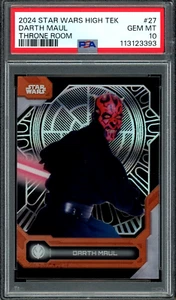 PSA 10 2024 Star Wars High Tek Darth Maul Throne Room #27 - Picture 1 of 2