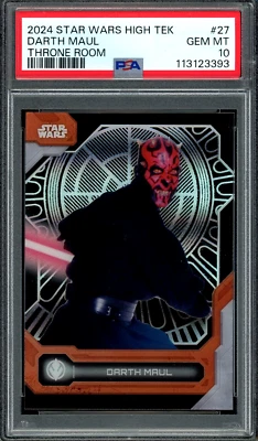 PSA 10 2024 Star Wars High Tek Darth Maul Throne Room #27 - Image 1 of 2