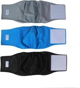 Reusable Wrap Diapers for Male Dogs, Washable Puppy Belly Band Pack of 3 (S, ... - Picture 1 of 1