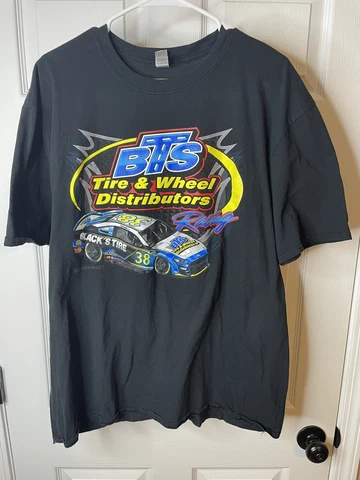 Blacks Tire BTS Todd Gilliland #38 Nascar T-Shirt Racing Front Row 2022 Rare 2XL Cover