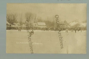Laconia NEW HAMPSHIRE RPPC c1910 PATTINAGGIO SU GHIACCIO Competizione COPPIE Uomo Donna "FANTASIA" - Foto 1 di 3