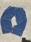 Vintage Carhartt Dungaree blue denim work wear carpenter pants Jeans