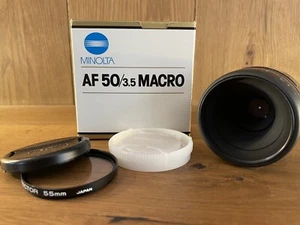 *Top Mint in Box* Minolta AF Macro 50mm F/3.5 New Type Close Up Lens From Japan - Picture 1 of 7