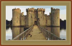 Bodiam Castle Cross Stitch Kit - Picture 1 of 2