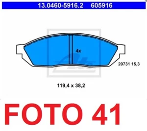 SERIE PASTIGLIE FRENO ANTERIORE PER HONDA CIVIC I-II SUZUKI ALTO-MARUTI ROVER - Foto 1 di 2