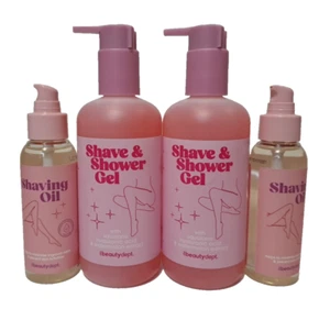 ( 4tlg) Shave & Shower Gel +Rasieröl mit Squalan-Hyaluronsäure und Wassermelonen - Bild 1 von 12