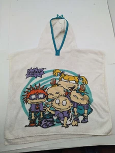 Rugrats Beach Bath Towel Hoodie Poncho Nickelodeon TV Cartoon 2-5 Years Vintage - Picture 1 of 15