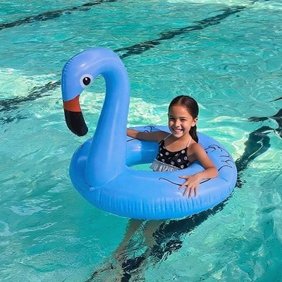 47" Inflatable Flamingo Swimming Ring Pool Float Raft Beach Toy For Adults Kids - Bild 1 von 4