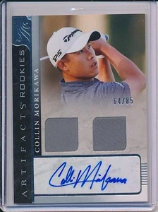 Collin Morikawa  2021 Artifacts Rookies RC relic Shirt Auto /85 - Picture 1 of 2