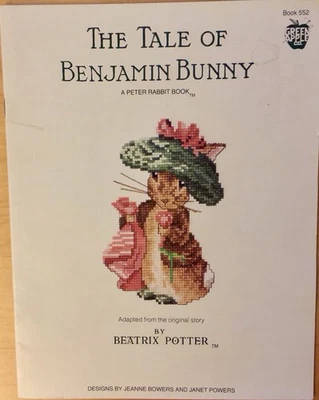 The Tale Of Benjamin Bunny Beatrix Potter Cross Stitch Pattern - Green Apple Co - Image 1 of 3