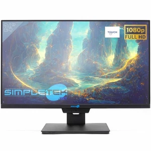 Monitor 24 " FHD Touch With Webcam VGA HDMI Audio Touchscreen Pos Case Screen - Picture 1 of 8