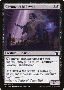 MTG Magic the Gathering Gavony Unhallowed (29/68) Game Night 2019 LP - Picture 1 of 1