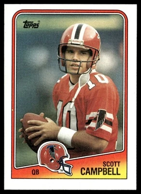 1988 Topps Scott Campbell Rookie Atlanta Falcons #384 - Image 1 of 2