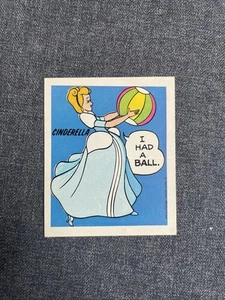 Wunderbrot Disney Sticker Aschenputtel 1974 - Bild 1 von 2