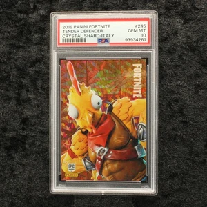 Panini Fortnite Series 1 PSA 10 Tender Defender #245 Crystal Shard Italy Cards - Picture 1 of 2