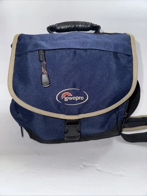 Paquete de cintura de cinturón todoterreno Lowepro bolsa de cámara expandible de nailon azul y negro Foto 1 de 4